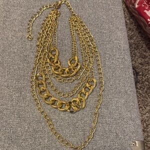 Layered Gold-Tone Statement Necklace - Women Jewelry